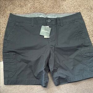 Eddie Bauer Women's Gray Cargo Shorts